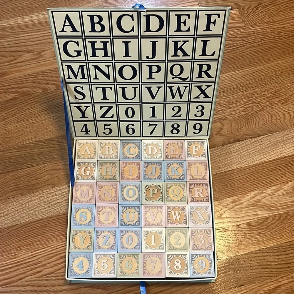T.J. Whitney’s ABC Wooden Nursery Blocks NIB